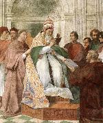 Gregory IX Approving the Decretals RAFFAELLO Sanzio